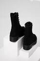 Answear Lab cizme din piele intoarsa 8626.DB negru WA22