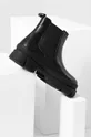 Δερμάτινες μπότες τσέλσι Answear Lab μαύρο