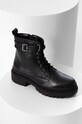 Answear Lab botki skórzane SV.21112.DB czarny WA22