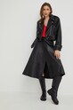 Answear Lab spódnica skórzana WA22.SDD661 czarny WA22