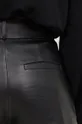 czarny Answear Lab spodnie skórzane