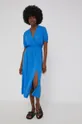 Φόρεμα Answear Lab X limited festival collection BE BRAVE μπλε