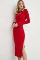 Answear Lab sukienka WA22.SUD725 czerwony WA22