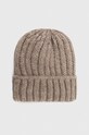 Answear Lab czapka z wełną z domieszką wełny beżowy WA23.CAD00U.db