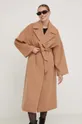 hnedá Vlnený kabát Answear Lab