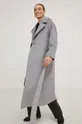 Μάλλινο παλτό Answear Lab γκρί