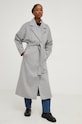 Îmbrăcăminte Answear Lab palton de lana WS23.KPD033 gri