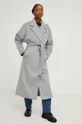 Answear Lab płaszcz wełniany 50 % Poliester, 50 % Wełna