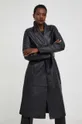 μαύρο Δερμάτινο παλτό Answear Lab X limited collection NO SHAME