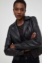 Δερμάτινο jacket Answear.LAB X limited collection NO SHAME μαύρο WA23.KUD004