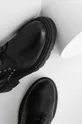 črna Usnjeni nizki škornji Answear Lab