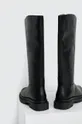 črna Usnjeni elegantni škornji Answear Lab