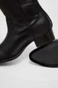 Usnjeni elegantni škornji Answear Lab X omejena kolekcija NO SHAME črna