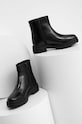 Answear Lab botki skórzane 311.DB czarny WA23