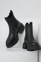 μαύρο Δερμάτινες μπότες τσέλσι Answear Lab X limited collection NO SHAME Γυναικεία