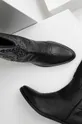 črna Usnjeni kavbojski škornji Answear Lab