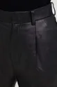 μαύρο Δερμάτινο παντελόνι Answear Lab X limited collection NO SHAME