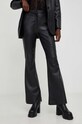 Answear Lab spodnie skórzane flare X kolekcja limitowana NO SHAME WA23.SPD102 czarny WA23