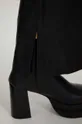 czarny Answear Lab spodnie skórzane flare X kolekcja limitowana NO SHAME