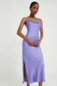 Платье Answear Lab фиолетовой