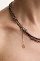 Accesorii Answear Lab colier din pirit, realizat manual, din argint placat cu aur WA24.AKD007 argintiu