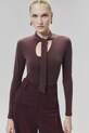 Боді Answear.LAB casual коричневий WA24.BDD002