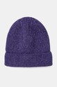 Answear Lab caciula de lana uni violet WA24.CAD006