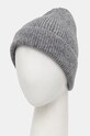 Akcesoria Answear.LAB czapka z wełny merino WA24.CAD006 szary