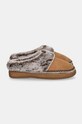 Answear Lab papuci din piele intoarsa AW23.2.cd maro WA24