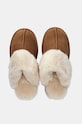 Answear Lab papuci din piele intoarsa maro AW25.19.cd