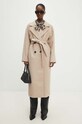 Answear.LAB płaszcz wełniany beżowy WA24.KPD006