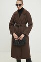 Вовняне пальто Answear.LAB коричневий WA24.KPD006