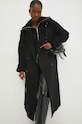 Vlněný kabát Answear.LAB černá WA24.KPD011