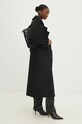 Vlněný kabát Answear.LAB WA24.KPD011 černá