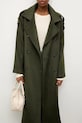 Answear.LAB płaszcz wełniany WA24.KPD021 zielony WA24