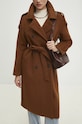 Vlnený kabát Answear.LAB WA24.KPD021 hnedá WA24