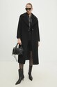 Vlnený kabát Answear.LAB WA23..KPD012 čierna WA24