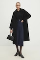 Vlnený kabát Answear.LAB čierna WA23..KPD014