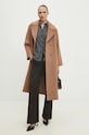 Vlnený kabát Answear.LAB dvojradové hnedá WA23..KPD016