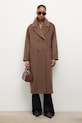 Vlněný kabát Answear.LAB WA23..KPD016. hnědá WA24