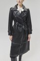 Кожаный плащ Answear.LAB WA24.KPD102 чёрный