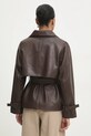 Шкіряна куртка Answear Lab коричневий WA24.KPD103