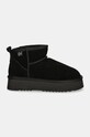 Încălțăminte Answear Lab cizme de zapada din piele intoarsa AW24.22.cd negru