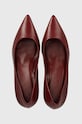 Kožené lodičky Answear.LAB 439012.bd burgundské