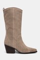 Încălțăminte Answear Lab cizme de cowboy din piele intoarsa 41839.IJS bej
