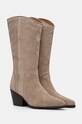 Answear Lab cizme de cowboy din piele intoarsa 41839.IJS bej WA24