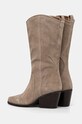 Answear Lab cizme de cowboy din piele intoarsa bej 41839.IJS