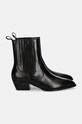 Încălțăminte Answear Lab ghete chelsea de piele SS19001.1HWK negru