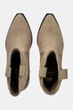 Answear Lab cizme de cowboy din piele intoarsa X35805.HWK bej