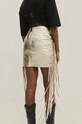 Kožená sukně Answear.LAB zlatá WA24.SDD001